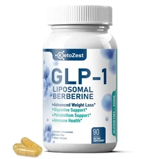 GLP-1 Weight Loss Support Supplement - 15-in-1 GLP1 Booster for Support Weigh...