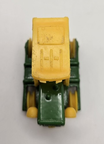 Vintage Green & Yellow Farm Equipment Toys ~ Tracked Tractor & Grain Wagon 💚💛 - Picture 7 of 18