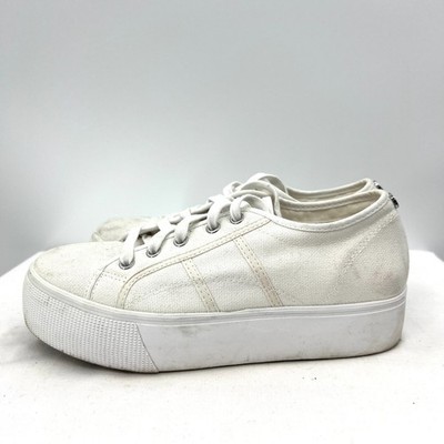 Steve Madden Emmi Canvas Platform Lace Up Sneakers Women's 9 M