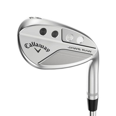 LEFT HANDED CALLAWAY JAWS RAW CHROME LOB WEDGE 58°-10° (BOUNCE) S GRIND STEEL WE