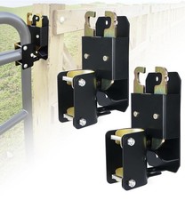 2 Way Farm Gate Latch, 2PC Heavy-Duty Lockable Fence Latch with Self-Locking ...