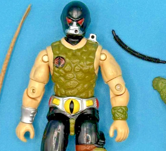 Figura Cobra Croc Master v1 1987 de colección G.I. GI Joe 3.75 ARAH Lote 100% Completo Foto 2 de 4