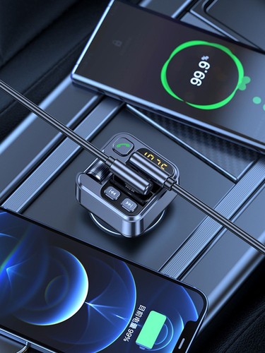 Kit Mains Libres Voiture avec AUX 3.5mm et Détection de Tension de Batterie - Zdjęcie 16 z 17
