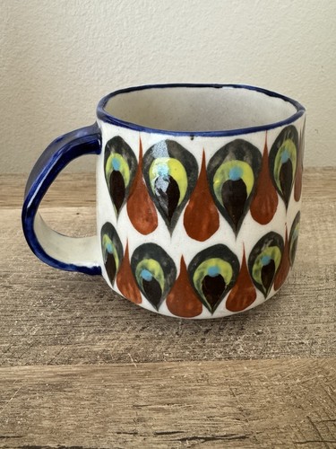 Palopo Guatemaltekisch Handbemalt Handarbeit Kaffeetasse Teetasse Signiert TearDrops - Bild 4 von 13