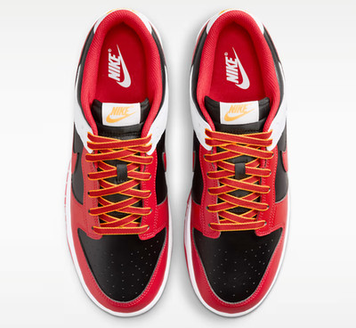 Nike Dunk Low Retro Black White University Gold Red Men's | Size 7.5 - 13