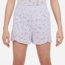 Nike Girls Dri-FIT Breezy High-Waisted Training Shorts Size L