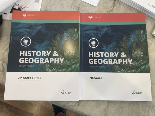 Lifepac Alpha OMEGA 7th Grade History Geography Set Unit 5-10 Teachers ...