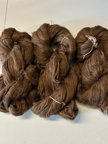Lot 3 écheveaux #0 mélange de fils de laine d'alpaga doux péruvien 8,7 oz 242 gr 725 marron B
