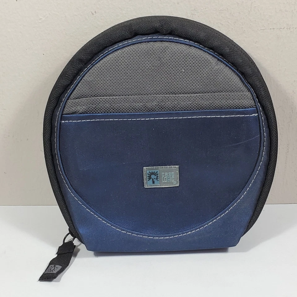 Case Logic CD/DVD Black Shell Case 12 Sleeve 24 Disc Capacity Zip Closure Wallet - Image 2 of 4