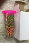 NEW Lilly Pulitzer Tumbler Sip Sip Hooray Cup Pink Lid Pineapple