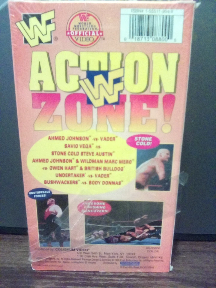 WWF Action Zone VHS - Image 2 of 2