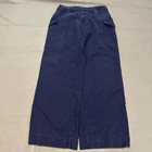Polo Ralph Lauren Men Navy Cargo Pant Skate Y2K Wide Minimal Preppy 30x29/S-5965