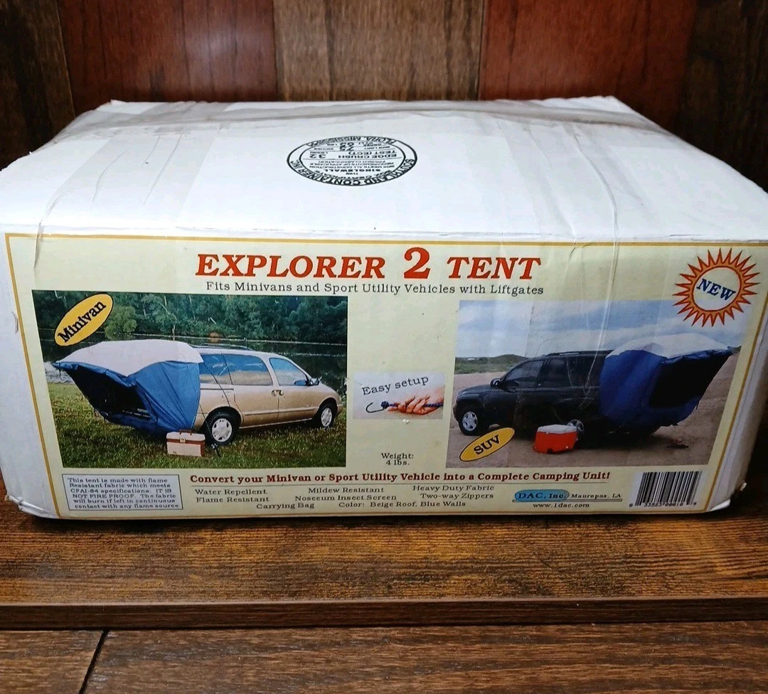 DAC Inc Explorer 2 Suv and Minivan Tent Easy Set Up New Sealed