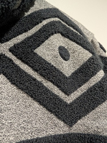 Scotch & Soda Hoodie Unisex Grey Black Aztec Full Zip Shirt Jacket Shacket Sz S - Picture 18 of 20