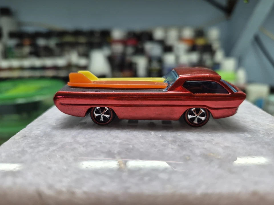 Hot Wheels Redline Restored Deora Spectraflame Watermelon Deep Dish wheels HK - Image 1 of 4
