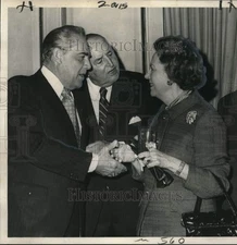 1972 Press Photo Mr. and Mrs. Solon B. Turman with by Lt. Gov. Fitzmorris Jr.