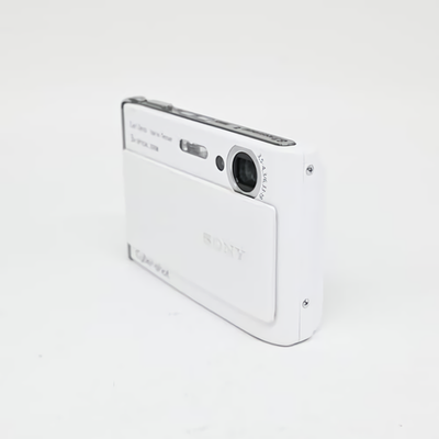 SONY Cyber-shot DSC-T90 ホワイト Sony Cyber-shot DSC-T90 White 12.1MP Compact Digital Camera Used