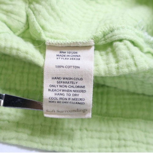 Soft Surroundings Size M Araza Gauze Tunic 2ek38 Green Altered - Picture 9 of 9