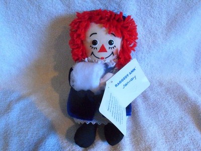NEW w/ Tag Applause Raggedy Ann 9.5'' Doll of the Month JANUARY: So Cute!