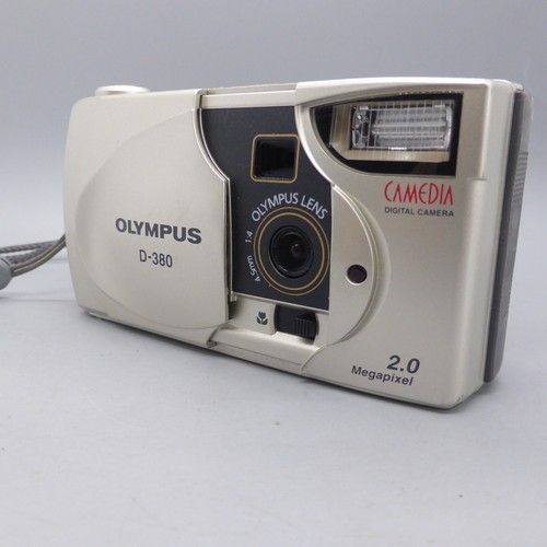 Olympus Digital Camera Camedia D-380 2.0MP Silver Tested - Picture 2 of 7