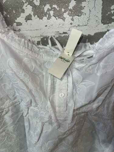 NWT! Aerie Lace Floral Summer Style Cami Baby Doll Tank Top White Size M - Picture 3 of 7