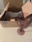 Our Place Tinted Wine Glasses Rose Purple Color Stemmed  12 oz Set of 2 NIB