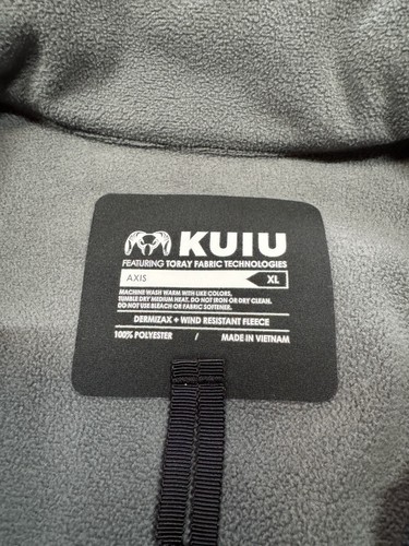 Kuiu Hunting Camo Guide Softshell Vest Fleece Lined Gunmetal Grey Carbon Mens XL - Picture 5 of 11