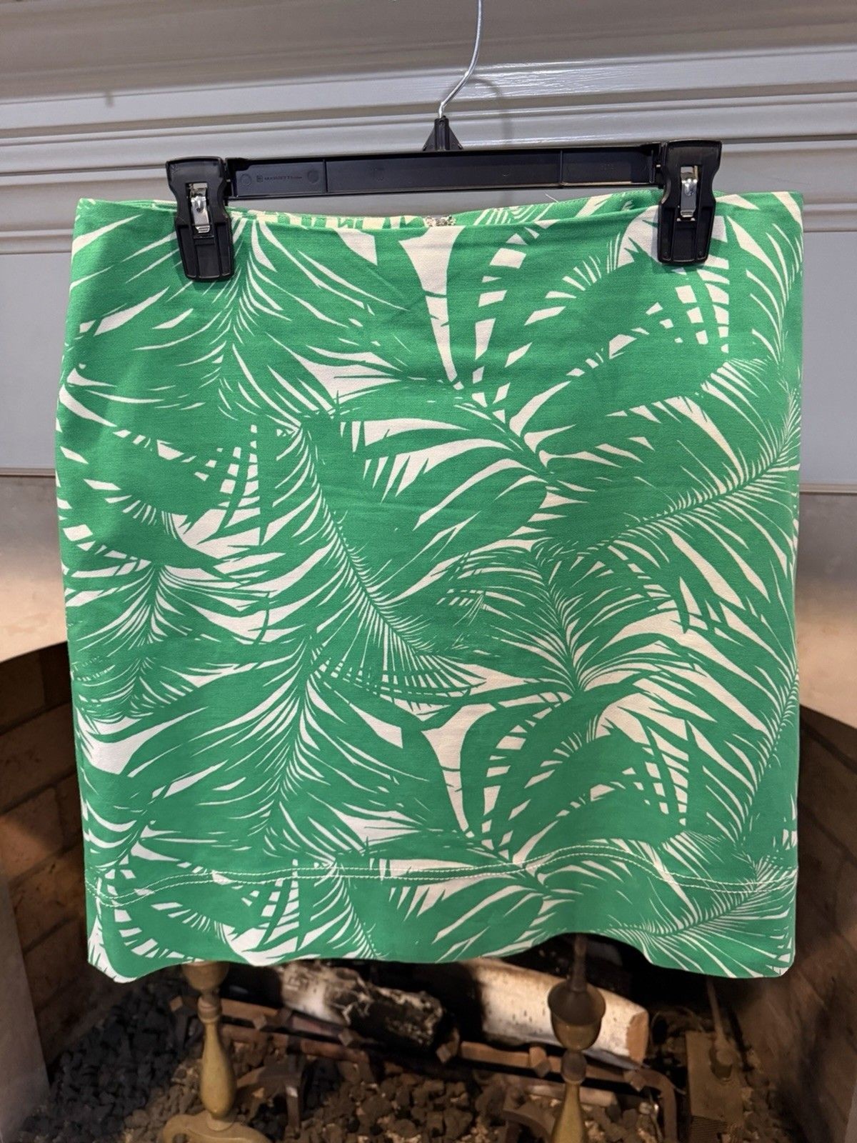 Talbots Green And White Skirt Size 12 P Fully Lined