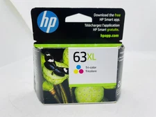 Genuine HP 63XL Tri-Color Ink Cartridge EXP 03/ 2026 STICKER ON BOX