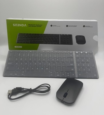 seenda Wireless Bluetooth Keyboard and Mouse Combo (USB + Dual BT) SKM64-3