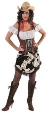 Cow Girl Kostüm Kleid Wilder Westen Saloon Damen Cowgirlkostüm Cowboy Indianer
