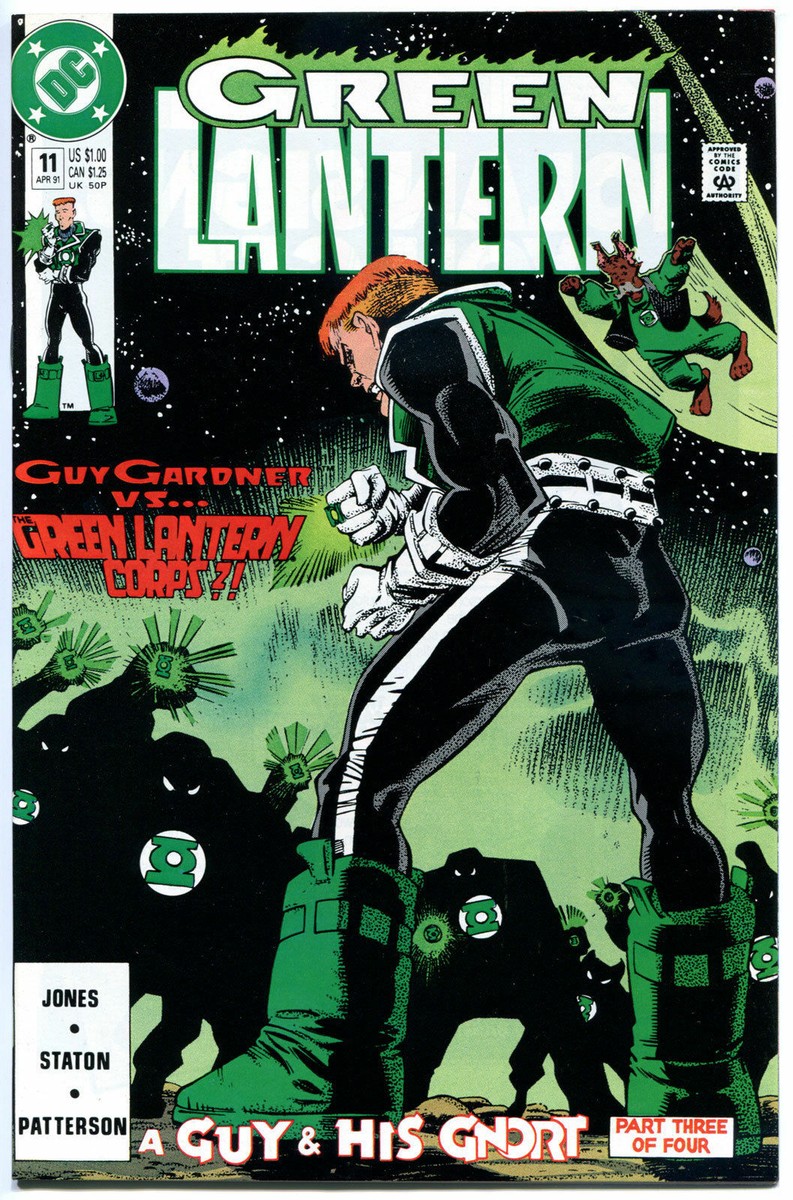 GREEN LANTERN 11, NM+, Guy Gardner, Power Ring, Gnort, 1990