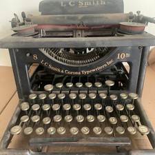 Antique 1929 Vintage LC Smith Corona Manual No. 8 10