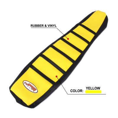 Universal gripper funda de asiento suave para suzuki All Bike Dirt motorcycle yellow