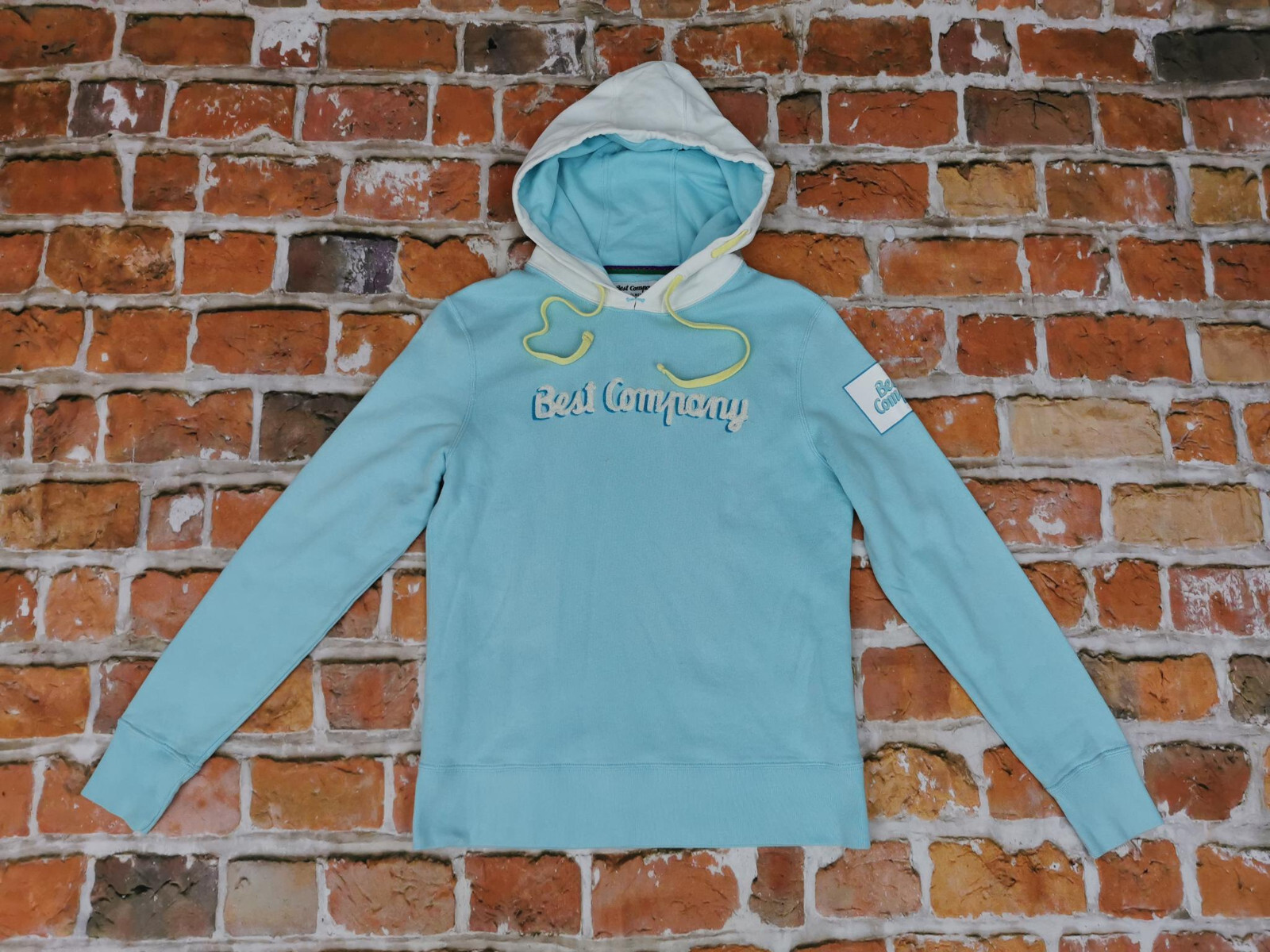 Best Company Vintage Women Hoodie Olmes Carretti Turquoise Size S Tip Top