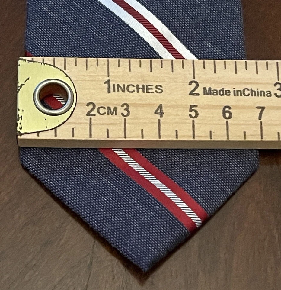 Corbata de cuello Van Heusen 95 % poliéster 5 % lino para hombre hecha en China Foto 4 de 4