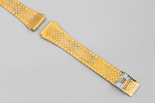 *Exc+4* Vintage OMEGA 2065 19mm Men's Watch Gold Bracelet Slide Clasp From Japan - Picture 6 of 12