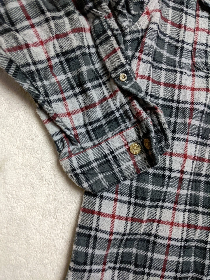 Camisa Moose Creek Para Hombres 2XL Negra Roja Escocesa Franela Escocesa Pesada Foto 3 de 4