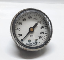 ASHCROFT 0-200 PSI PRESSURE GAUGE 0 - 200 PSI