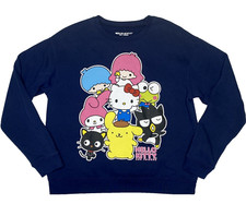 Hello Kitty and Friends Sweatshirt Sanrio Women's Large Crewneck Graphic Print