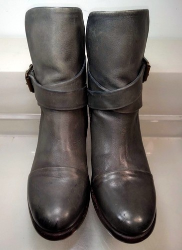 Sutro Grey Biker Ankle Boots Women US 7 
