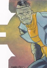 DC COMICS JUSTICE LEAGUE Die-Cut Sketch Card by Carlos Cabaleiro