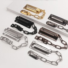 Chain Door Guard Lock Security Latch with Spring Anti-Theft Press Lock Steel
