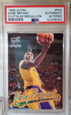1996 Fleer Ultra Platinum Medallion Kobe Bryant Rookie P52 PSA