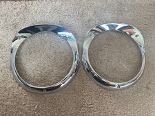 1956 Chevy Belair 210 150 Headlight Bezel Chrome Pair A Quality Is Restocked