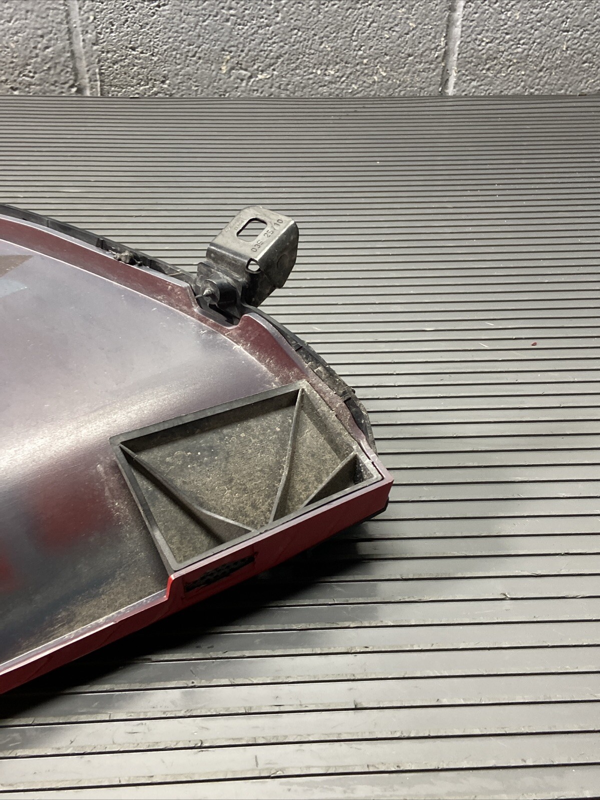 2014-2015 Audi R8 42 5.2L V10 Spyder Rear Left Trim Pillar Panel Red Y3J OEM