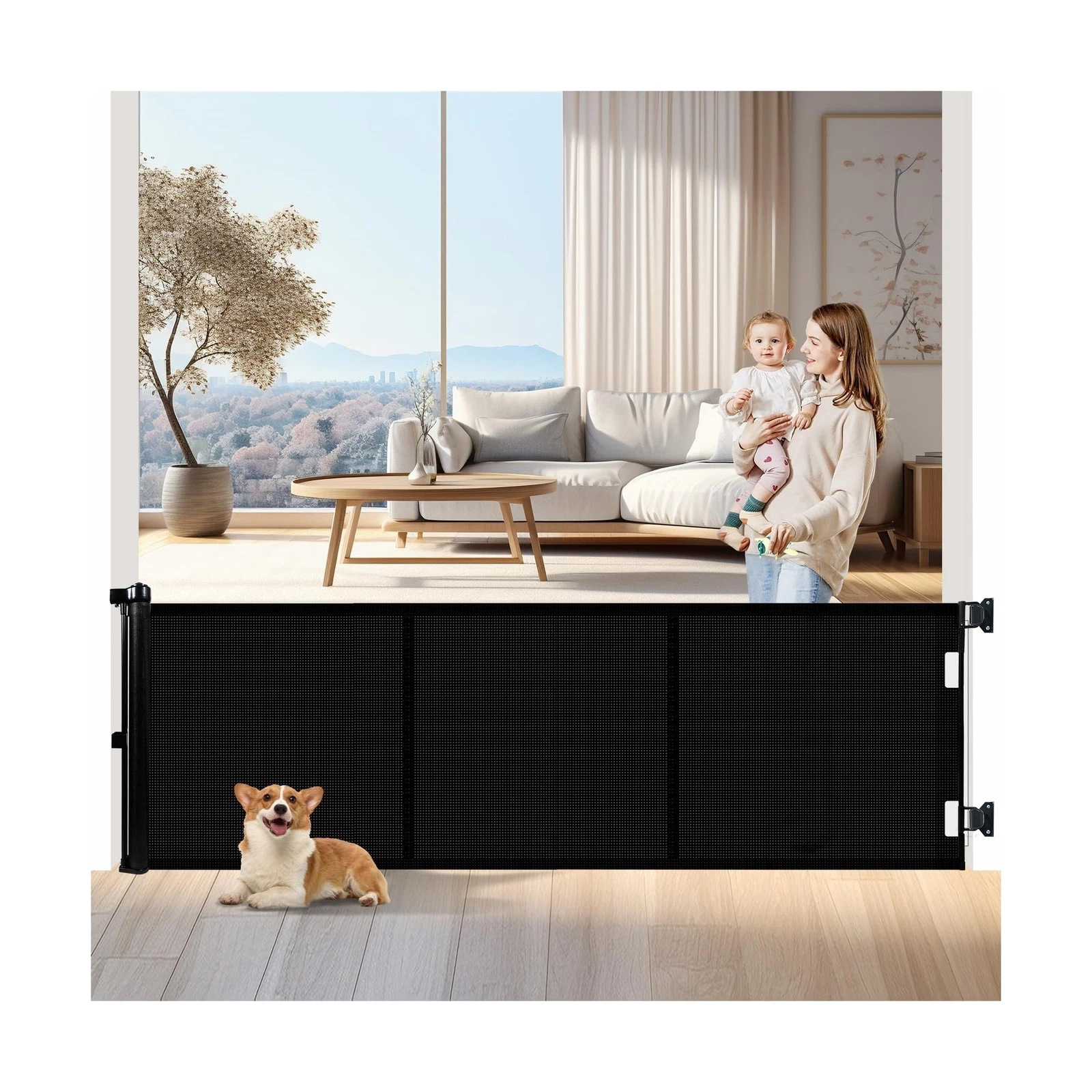 Upgrade 200 inch Retractable Baby Gates Extra Wide with Reinforced Strip Desi...
Opens in a new wind