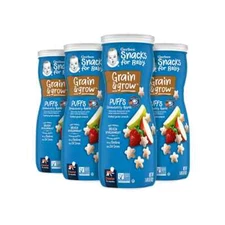 Gerber Puffs Strawberry Apple Snack (pack of 6)