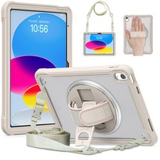 Rugged Tablet Cover with Stand Shoulder Strap For Apple iPad 10th Gen 10.9 inch