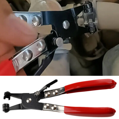 Fuel Line Clip Pipe Plier Disconnect Removal Tool Car Hose Clamp Plier Car Angled Clip Plier Tube Bundle Removal Repair Tool